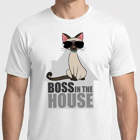 Férfi Imperial póló - BOSS IN THE HOUSE - fehér