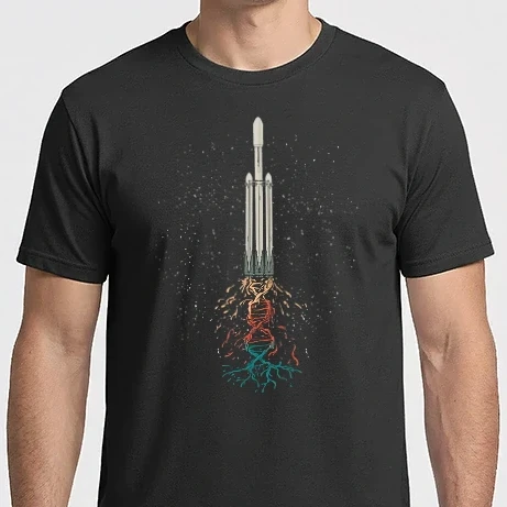 Férfi Imperial póló - Space rocket
