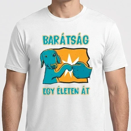 Férfi Imperial póló - Barátság egy életen át Tacskós