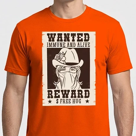 Férfi Imperial póló - Wanted poszter - Ingyen ölelés