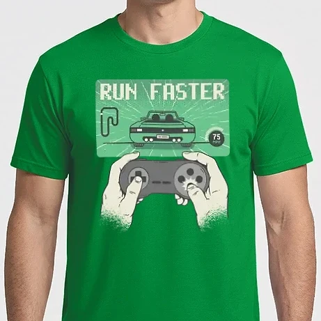 Férfi Imperial póló - Retro gamer Outrun