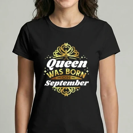 Női Imperial póló - A Queen was born on September