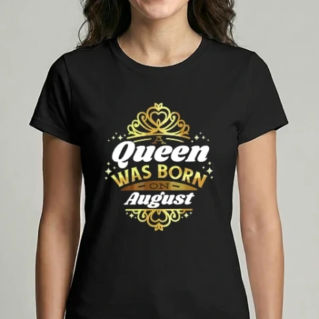 Női Imperial póló - A Queen was born on August