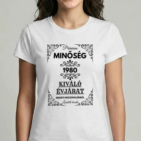 Női Imperial póló - Szülinapos 1980