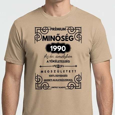 Férfi Imperial póló - Szülinapos minta 1990