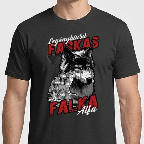 Férfi Imperial póló - Badass farkasfalka alfahím