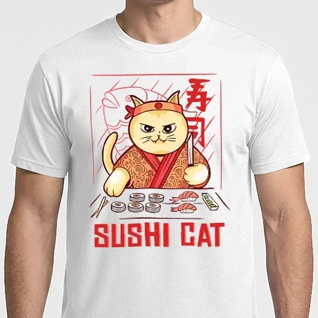 Férfi Imperial póló - Sushi cica