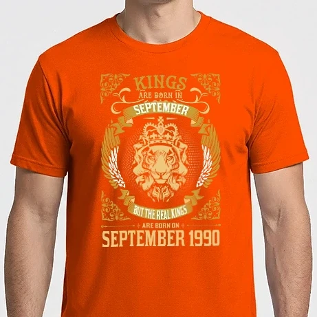 Férfi Imperial póló - Oroszlános szülinapos 1990 SZEPTEMBER