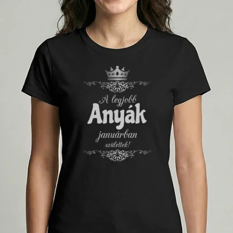 Női Imperial póló - A legjobb anyák januárban születtek!