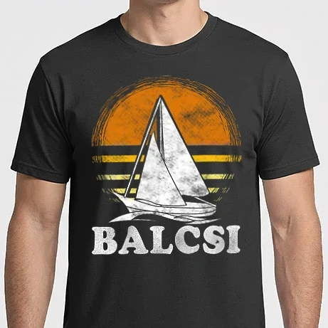 Férfi Imperial póló - Balcsi retro vitorlás