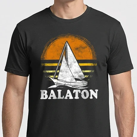 Férfi Imperial póló - Balaton retro vitorlás