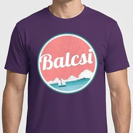 Férfi Imperial póló - Balcsi retro badge vitorlás