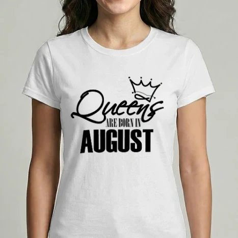 Női Imperial póló - Queens are born in August