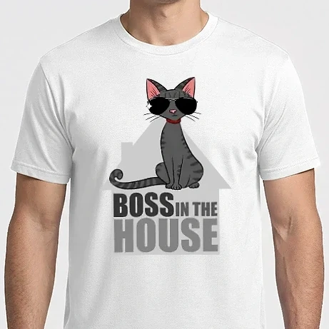 Férfi Imperial póló - BOSS IN THE HOUSE - fehér