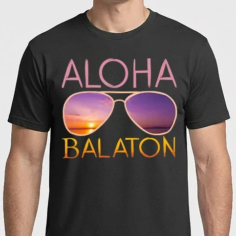 Férfi Imperial póló - Aloha Balaton naplemente