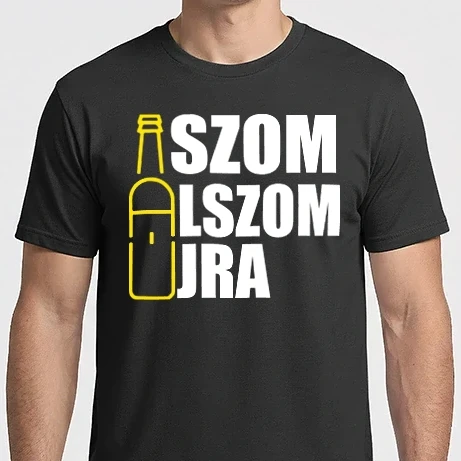 Férfi Imperial póló - Iszom alszom újra