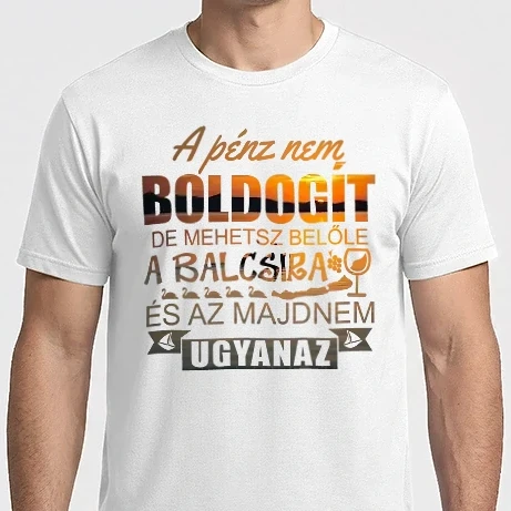 Férfi Imperial póló - A pénz nem boldogít Balcsi 2