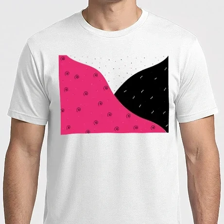 Férfi Imperial póló - Fekete- rózsaszín-01