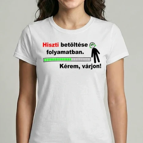 Női Imperial póló - Hiszti betöltése fekete emberkével