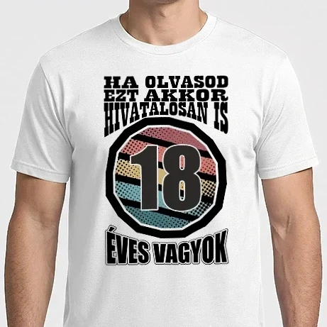 Férfi Imperial póló - Hivatalosan is 18 éves vagyok