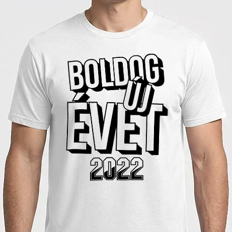 Férfi Imperial póló - Boldog új évet 2022