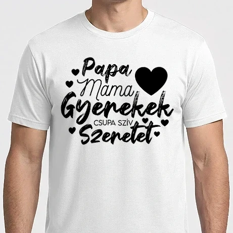 Férfi Imperial póló - Papa mama gyerekek