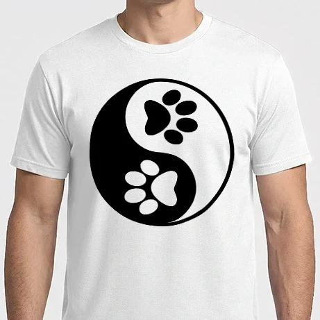 Férfi Imperial póló - Yin-Yang paw