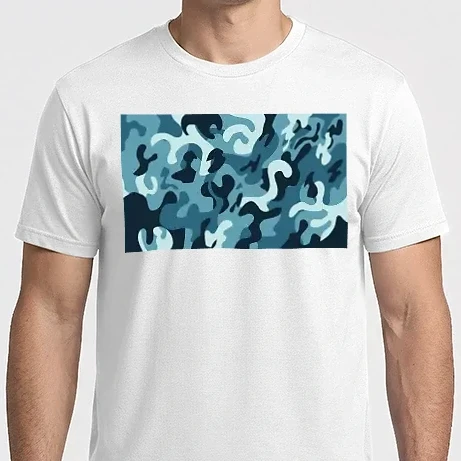 Férfi Imperial póló - camouflage blue