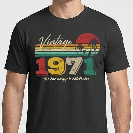 Férfi Imperial póló - vintage 50 éve vagyok tökéletes