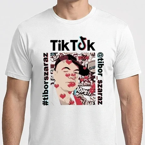 Férfi Imperial póló - TikTok Tibor Szaraz hearts