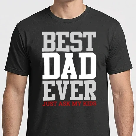 Férfi Imperial póló - A legjobb apa - BEST DAD EVER (színezhető)