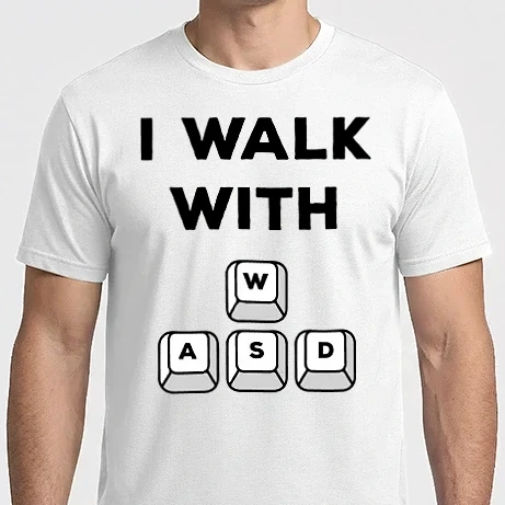 Férfi Imperial póló - I Walk with WASD