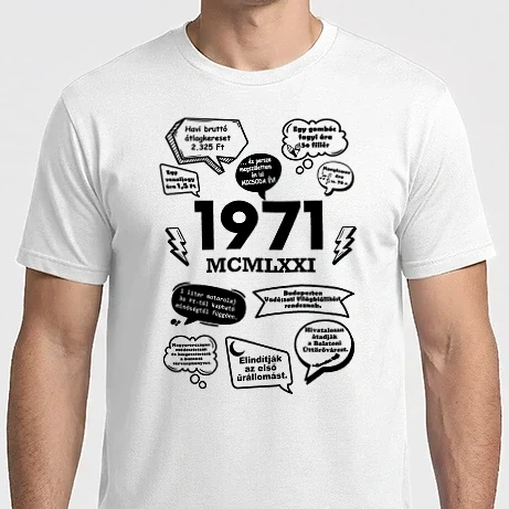 Férfi Imperial póló - 1971 születésnapos