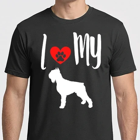 Férfi Imperial póló - I love my Schnauzer
