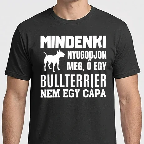 Férfi Imperial póló - Bullterrier, nem egy cápa