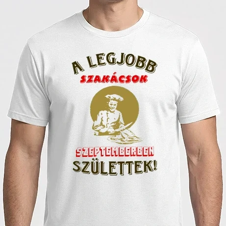 Férfi Imperial póló - Szakács szülinapja szeptember színezhető