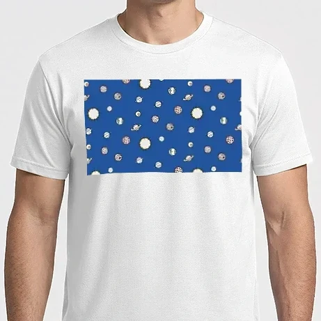 Férfi Imperial póló - Naprendszer minta