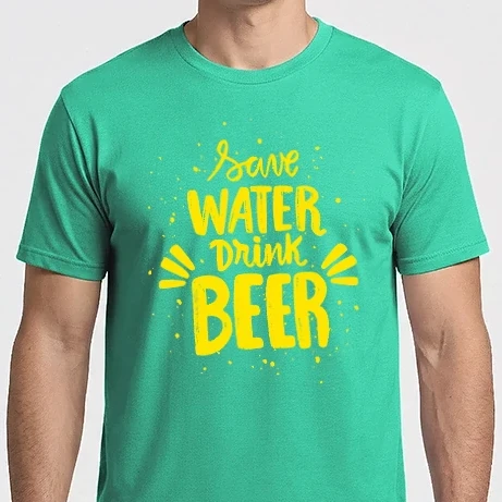 Férfi Imperial póló - save water drink beer