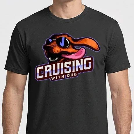 Férfi Imperial póló - Cruising with Dog