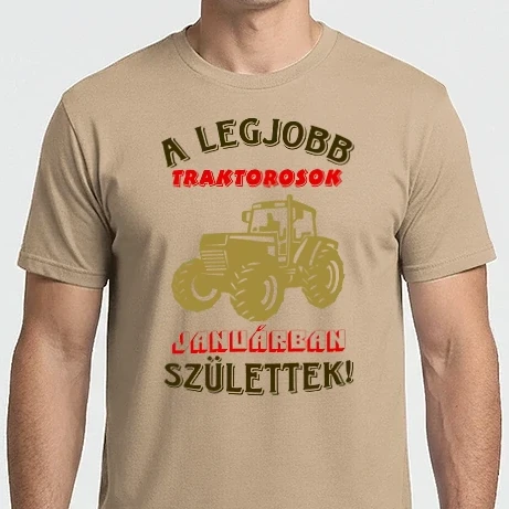 Férfi Imperial póló - Traktoros szülinapja január