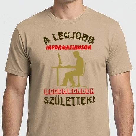 Férfi Imperial póló - Informatikus férfi színezhető