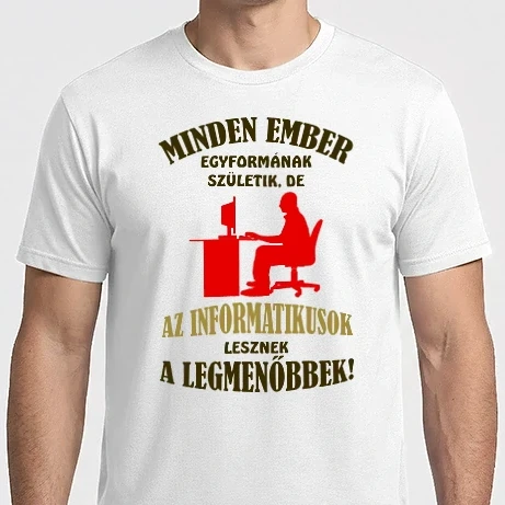 Férfi Imperial póló - Informatikus színezhető