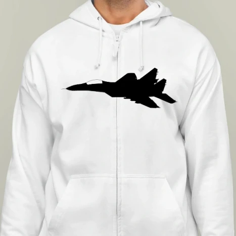 Férfi cipzáras kapucnis pulcsi - MIG-29