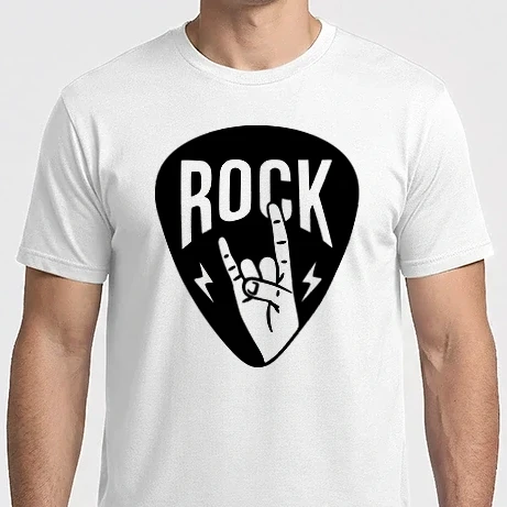 Férfi Imperial póló - színezhető rock gitár