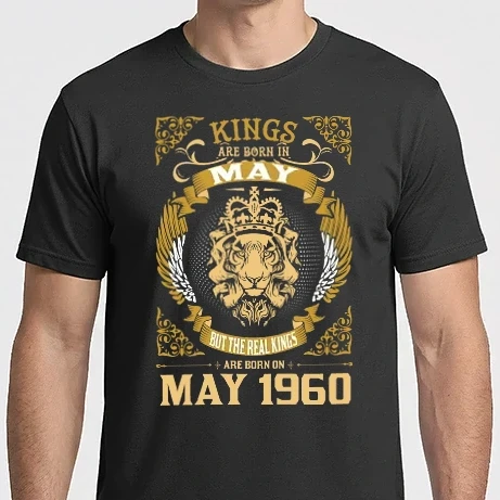 Férfi Imperial póló - Oroszlános szülinapos 1960 MÁJUS