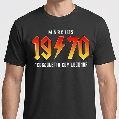 Férfi Imperial póló - Rock születésnap 1970 MÁRCIUS