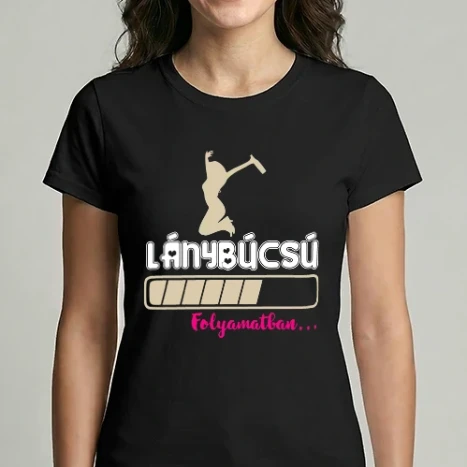 Női Imperial póló - Színezhető lánybúcsú folyamatban