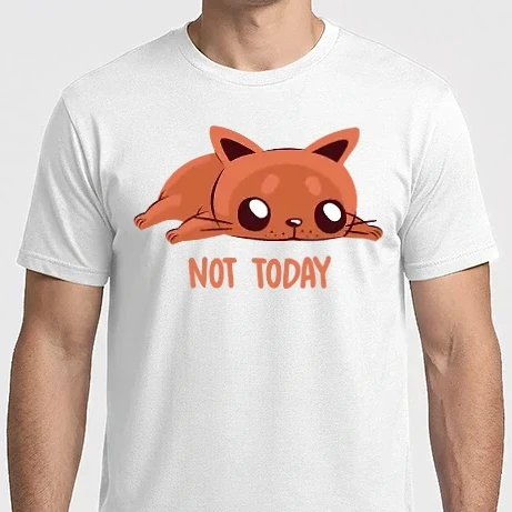 Férfi Imperial póló - Not today cica