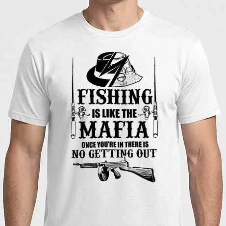 Férfi Imperial póló - Fishing is like mafia