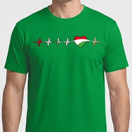 Férfi Imperial póló - Magyar szív - magyar szívritmus 